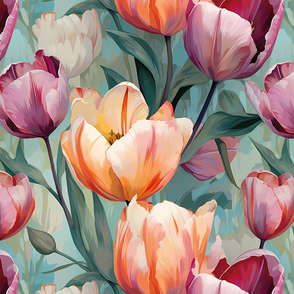 Teplákovina Tulipány mint