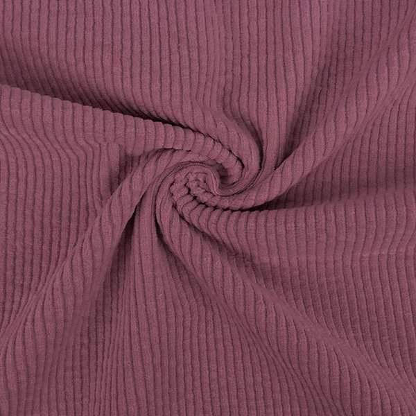Manšestr mauve předepraný strečový