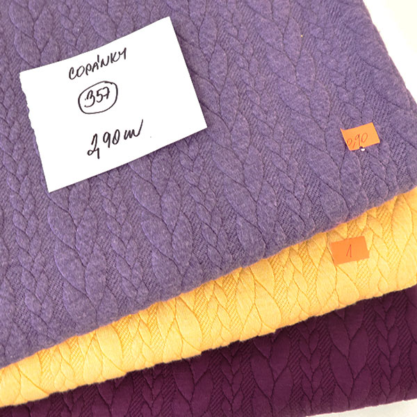 Copánky pletenina 99Kč/1m - 2,9m může obsahovat II. jakost