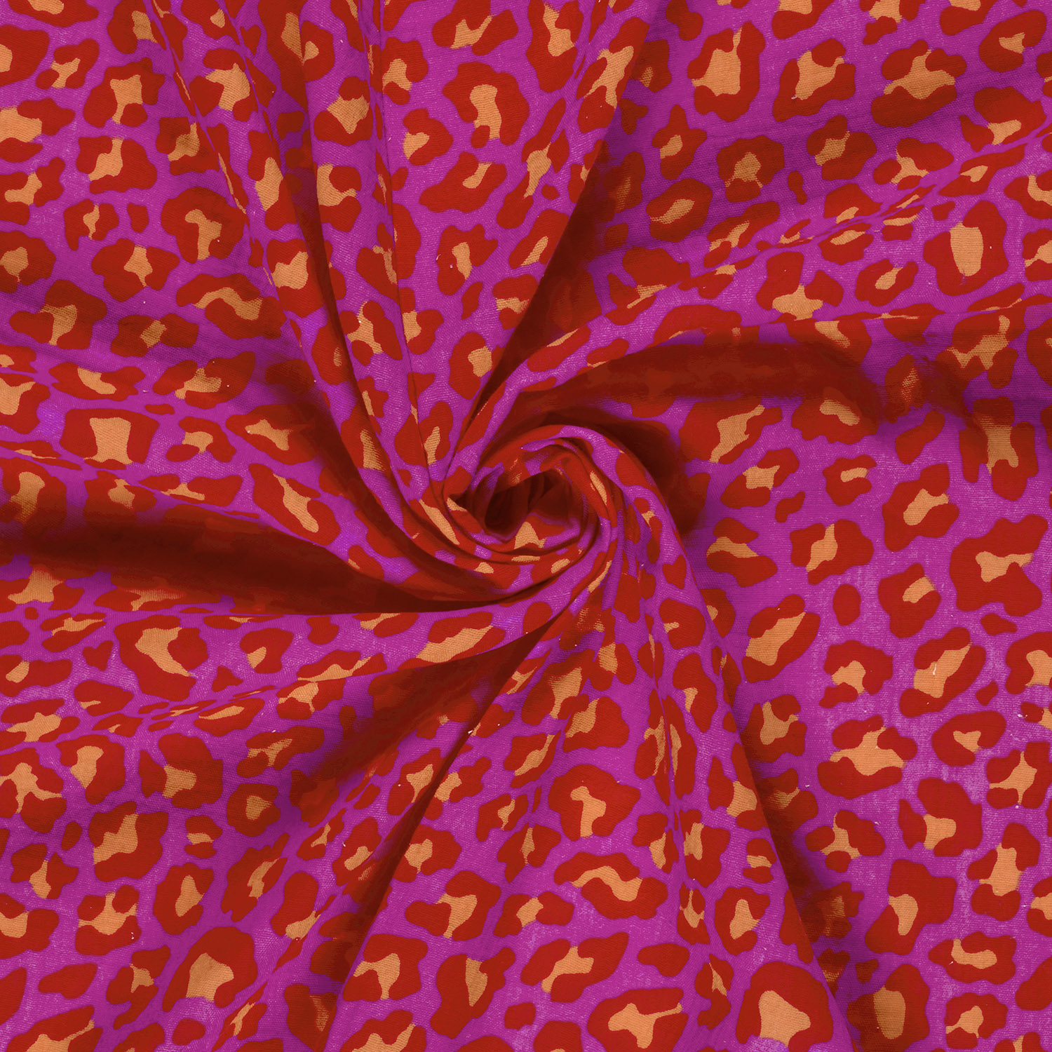 Dvojitá gázovina Fuchsiověoranžový leopard