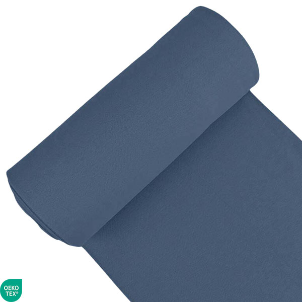 Náplet modrý jeans tmavý hladký