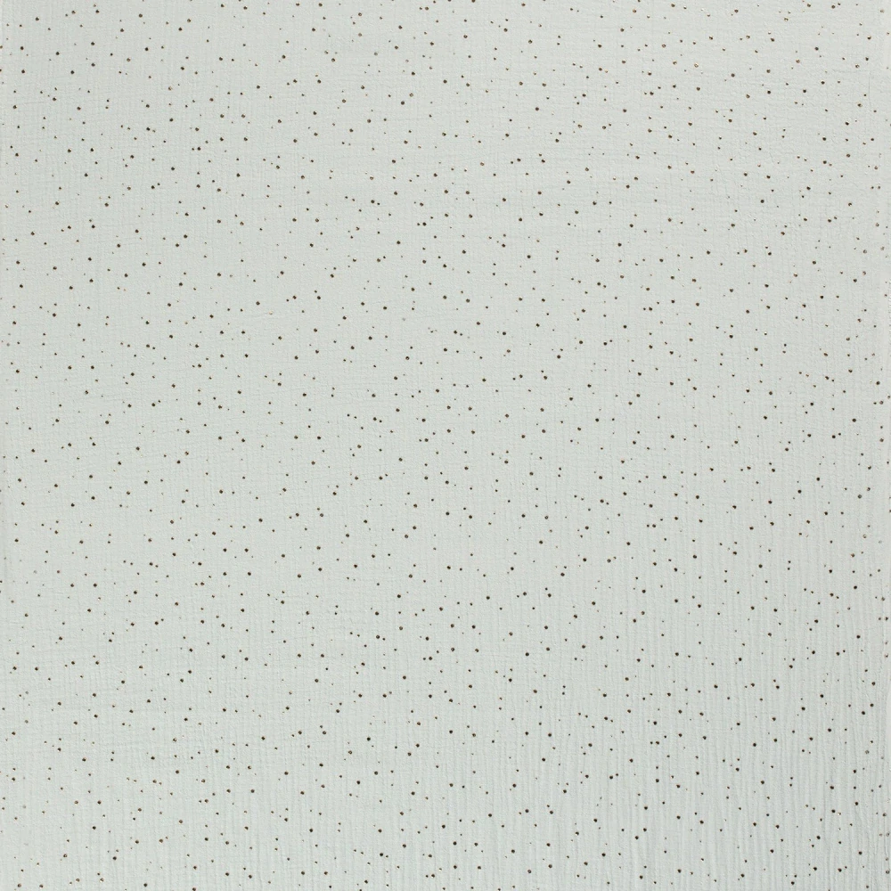 Dvojitá gázovina mint 3D zlaté puntíky