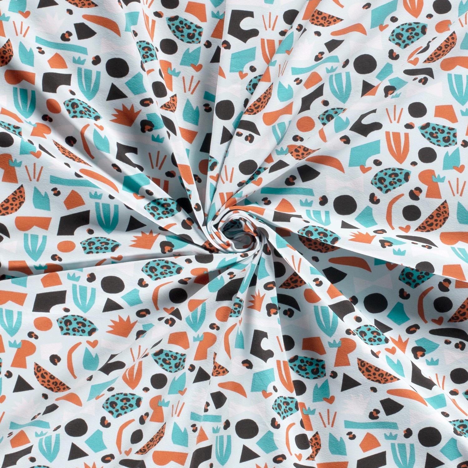 Úplet sv. tyrkysový Barevné tvary