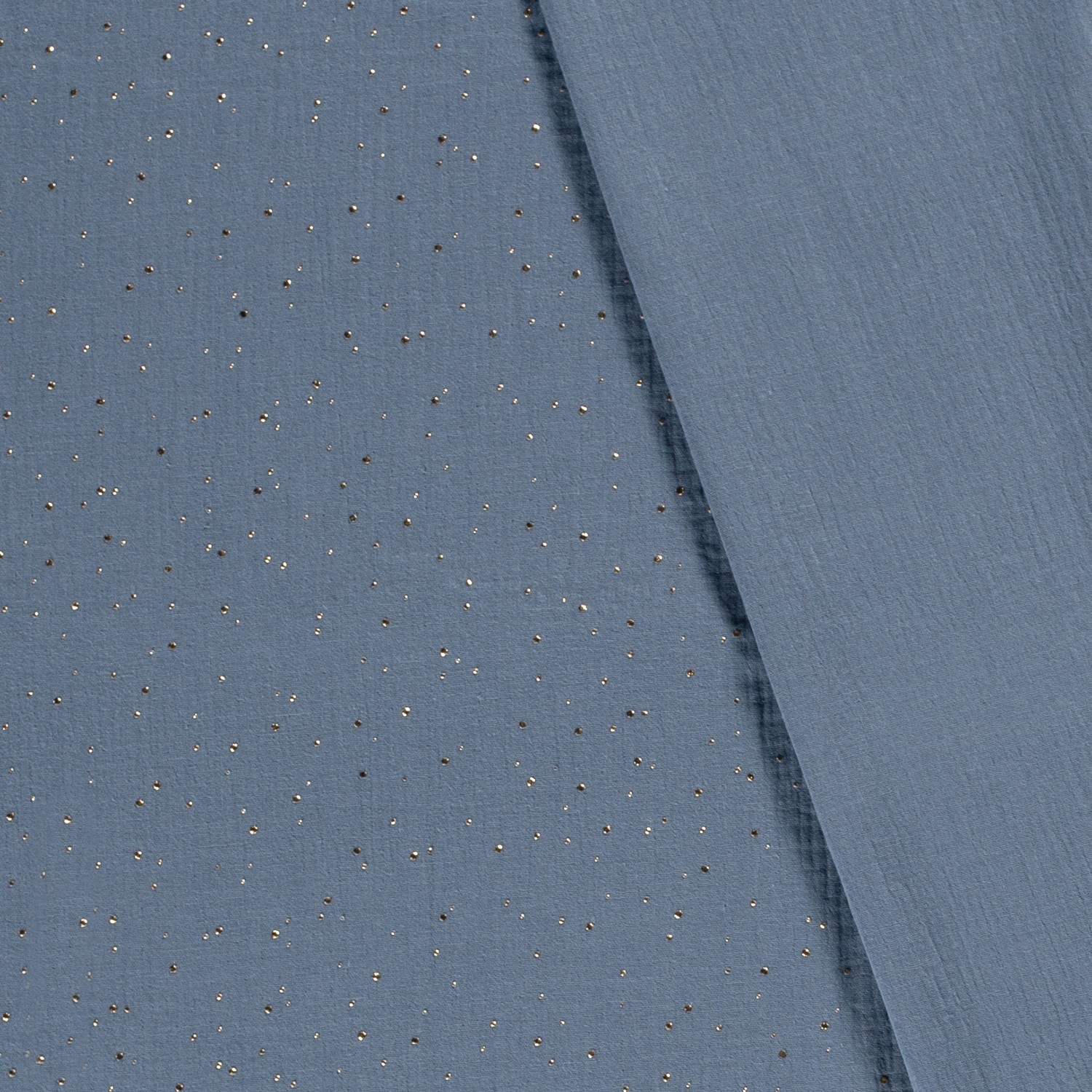 Dvojitá gázovina ocelový 3D zlaté puntíky