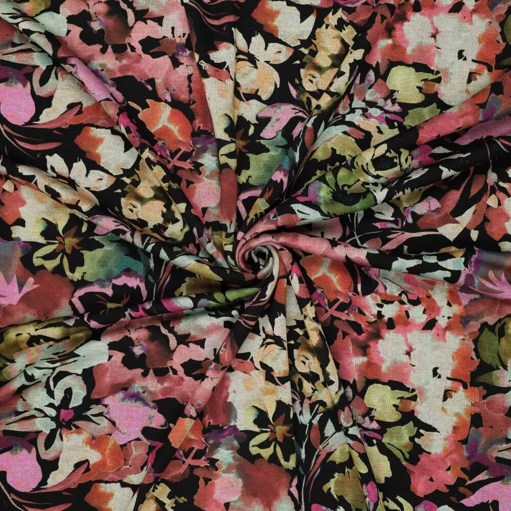 Úplet Punto di Roma Květiny růžovězelené