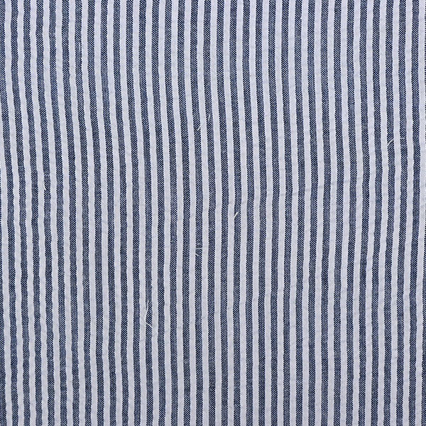 Krepová bavlna Seersucker tmavě modrý proužek