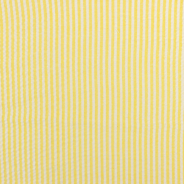 Krepová bavlna Seersucker žlutý proužek