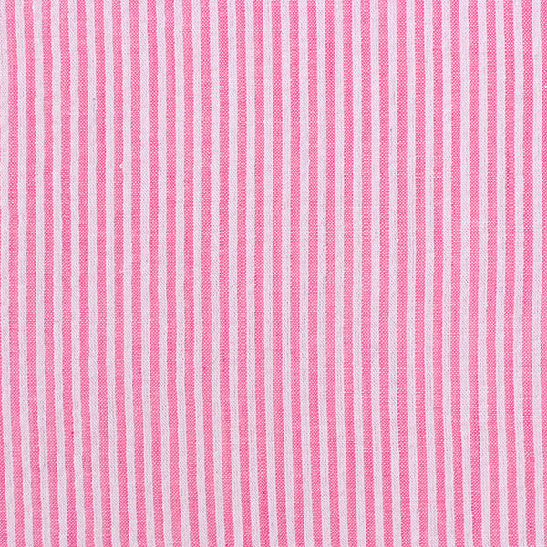 Krepová bavlna Seersucker růžový proužek