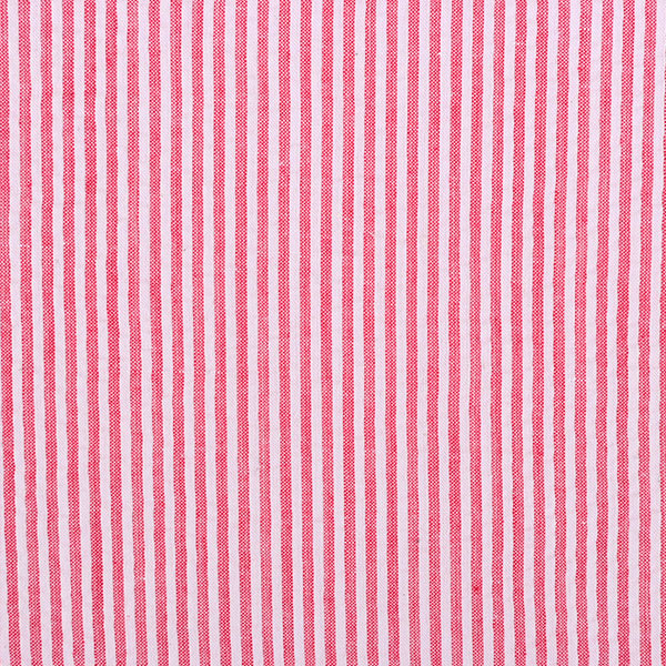 Krepová bavlna Seersucker červený proužek