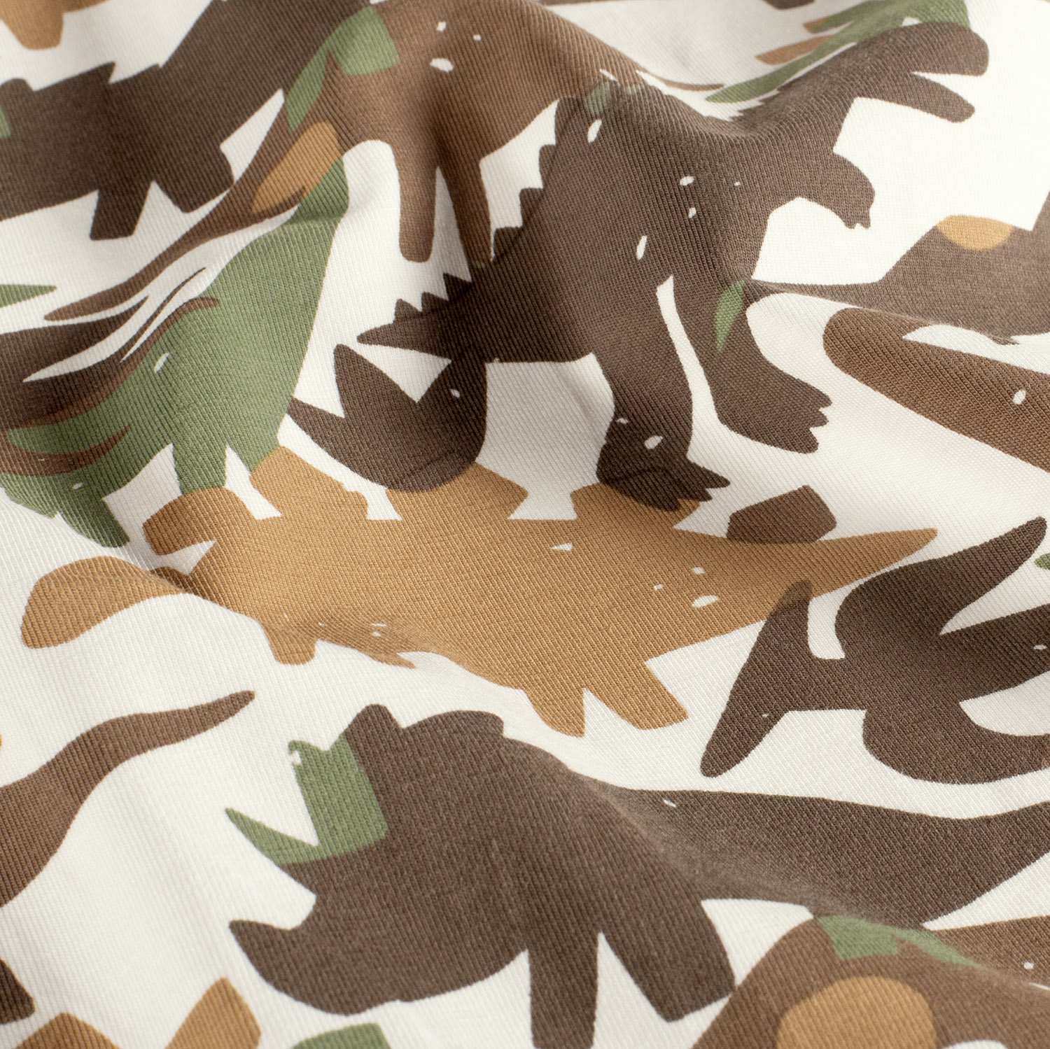 Úplet smet. bílý Dino hnědozelený