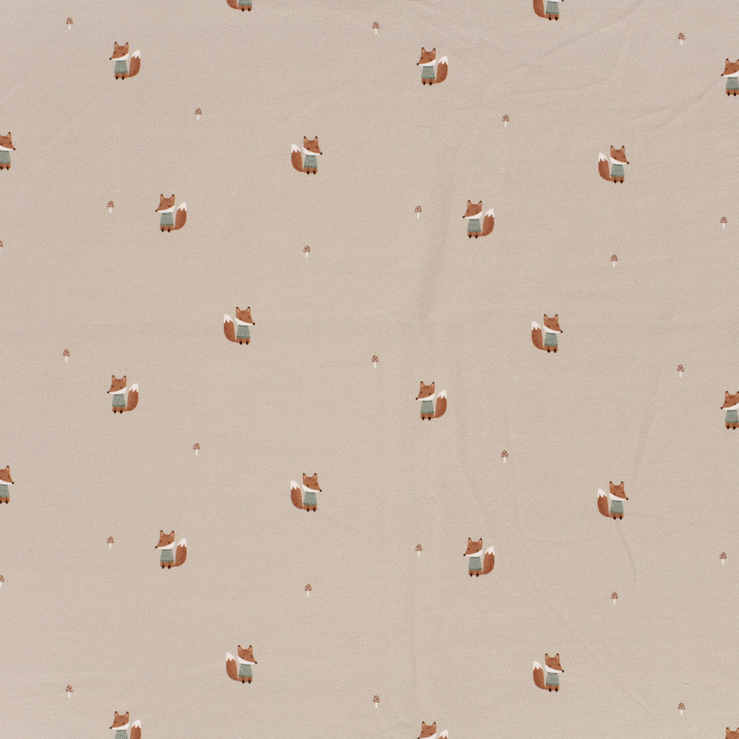 Teplákovina Lištičky GOTS Organic