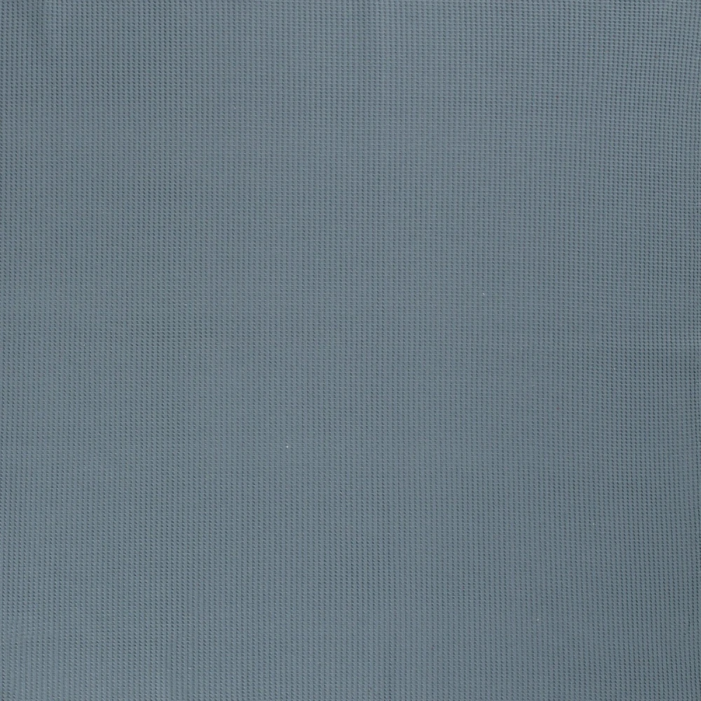 Úplet s vaflovou vazbou modrošedý