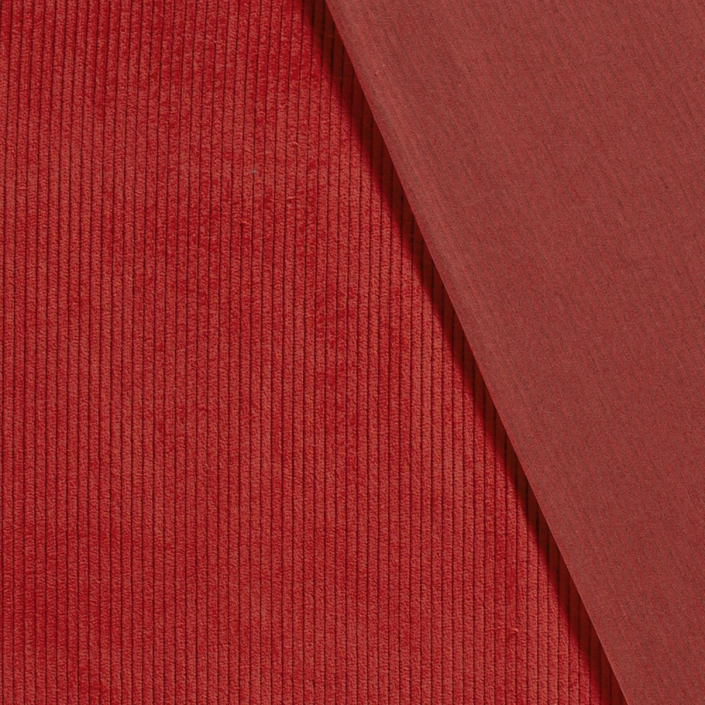 Manšestr červený široký 