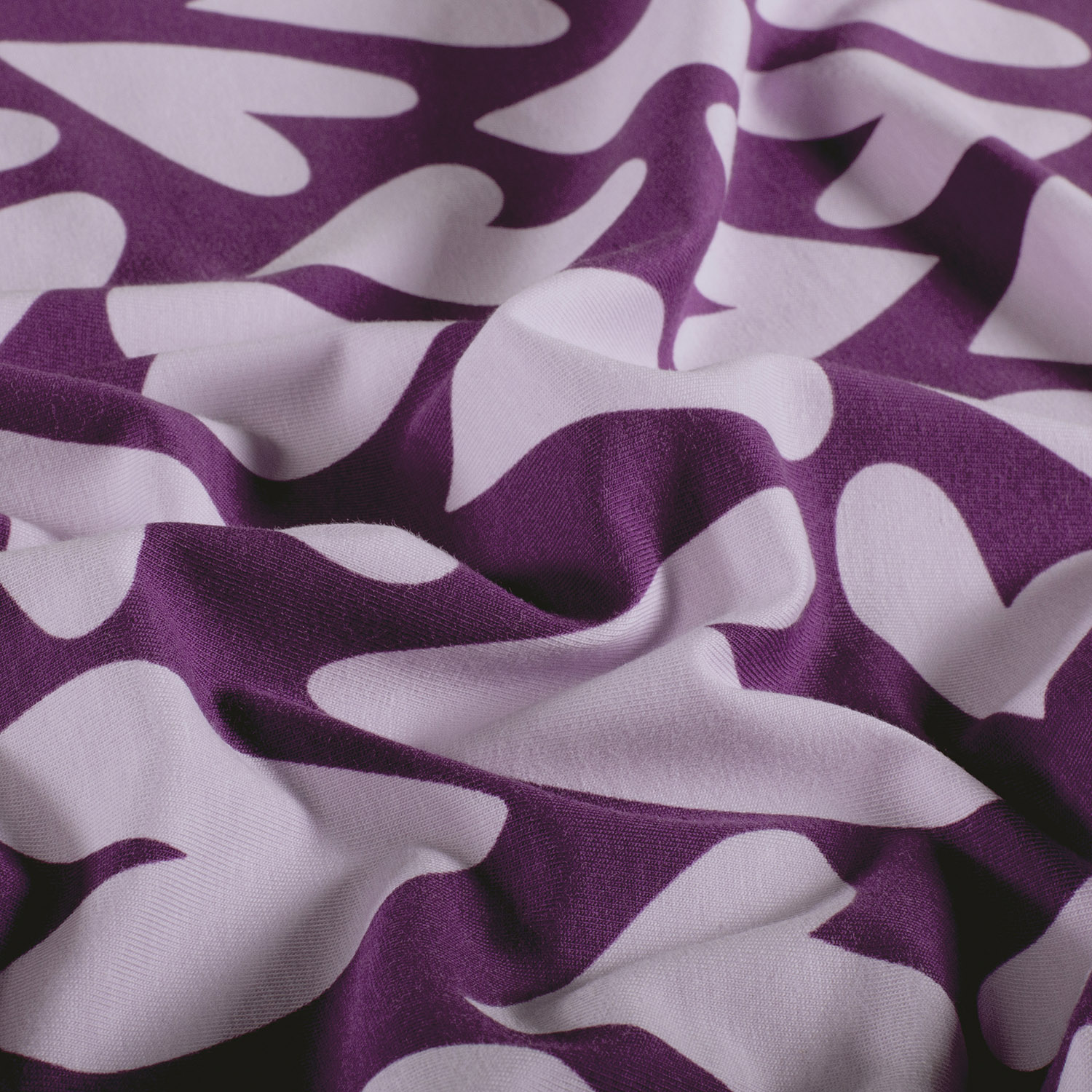 Úplet fialový Fialová srdce