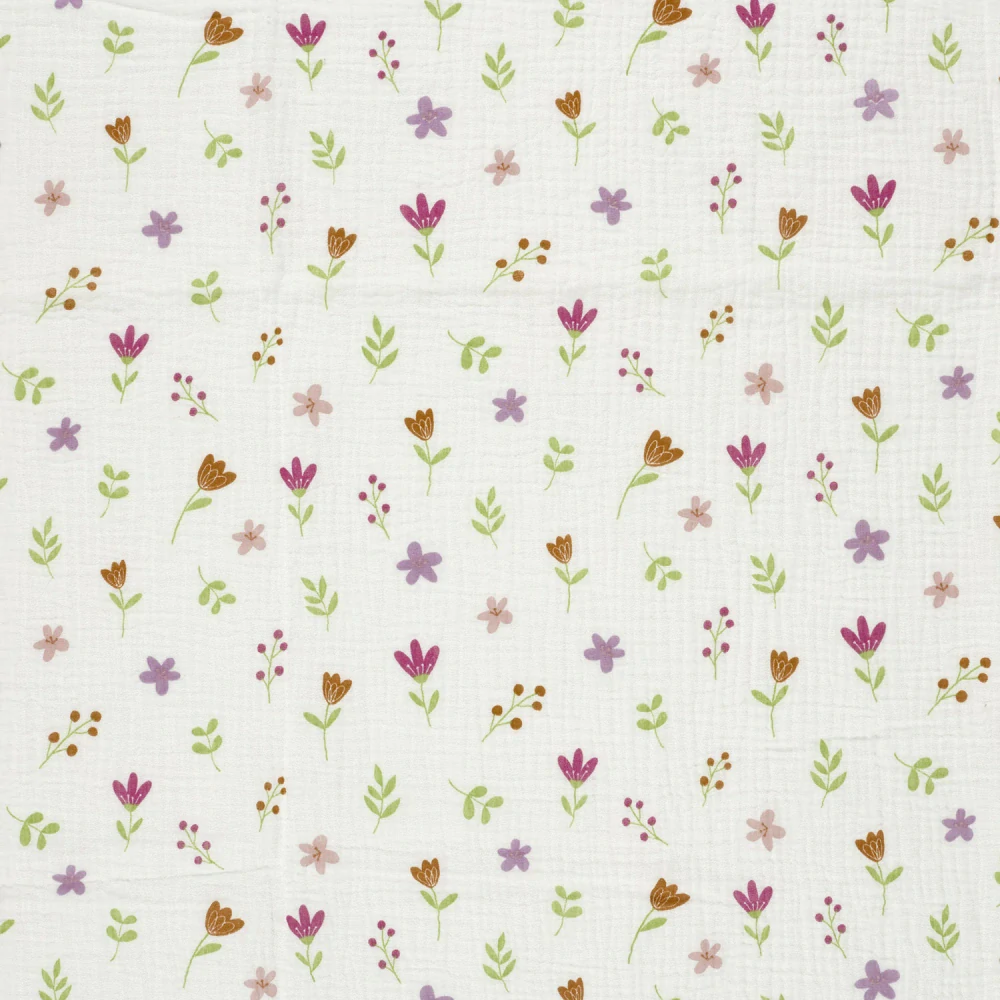 Dvojitá gázovina Barevné tulipánky