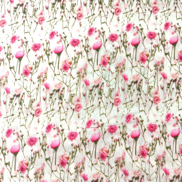 Viskóza tkaná Růžičky