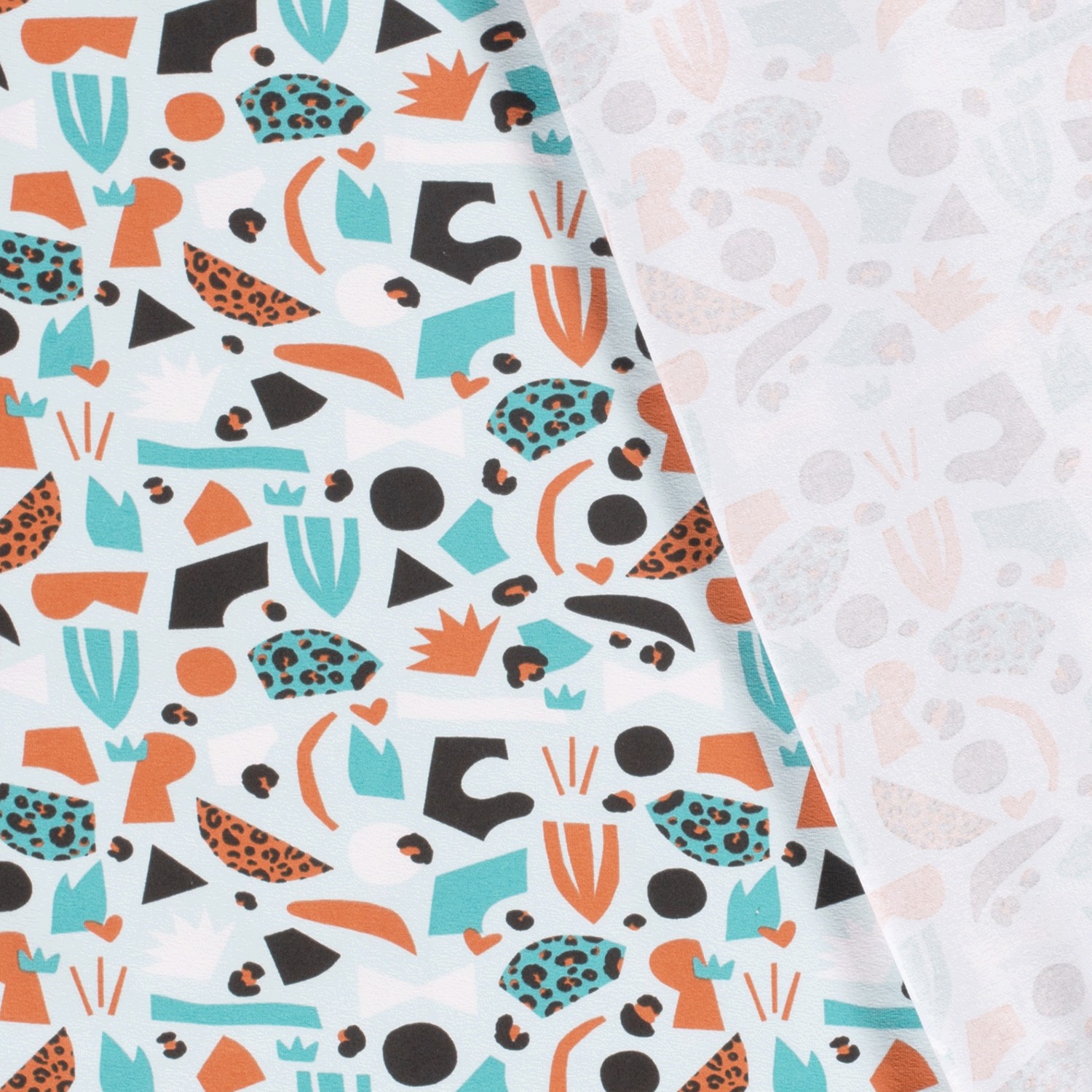 Úplet sv. tyrkysový Barevné tvary