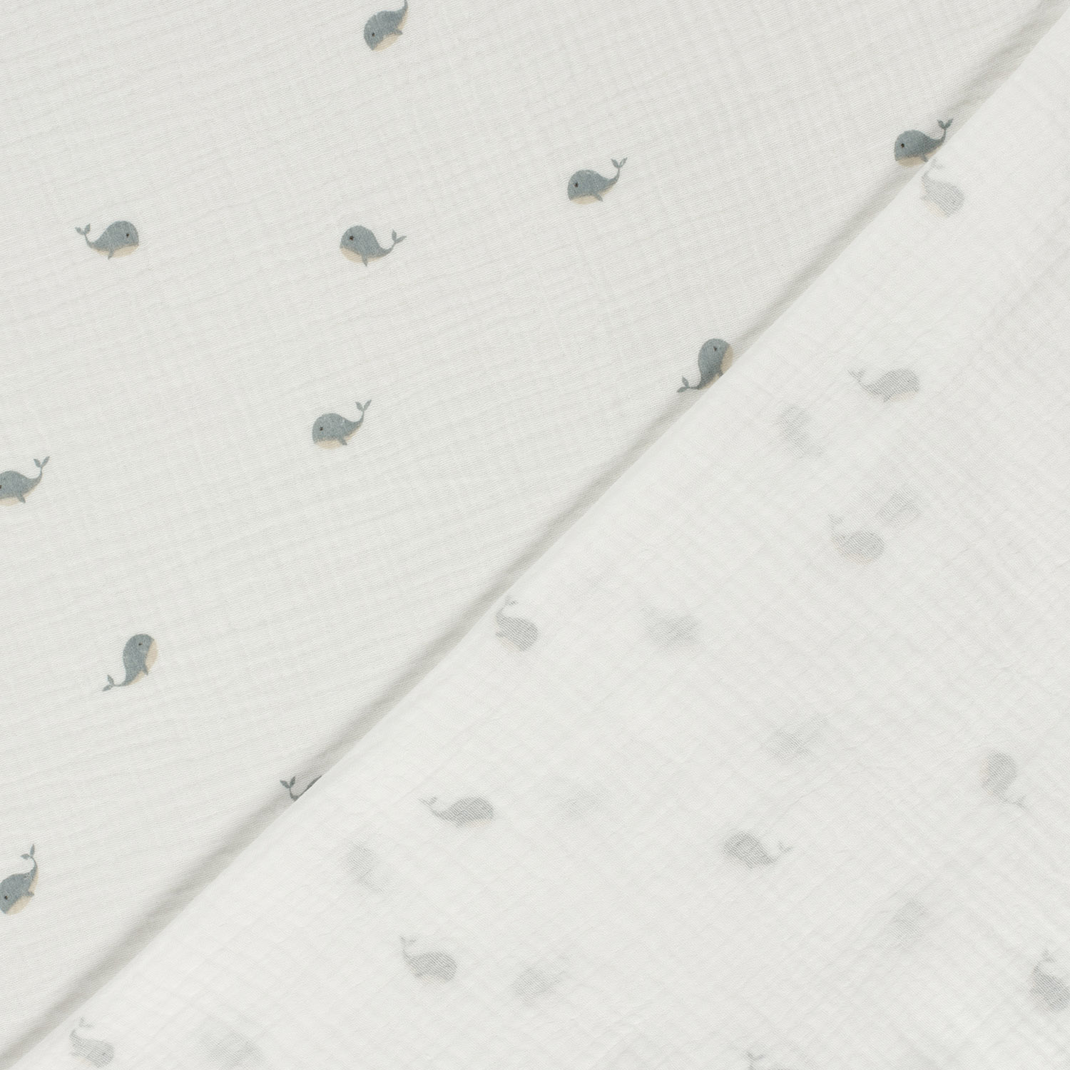 Dvojitá gázovina bílá Velryby