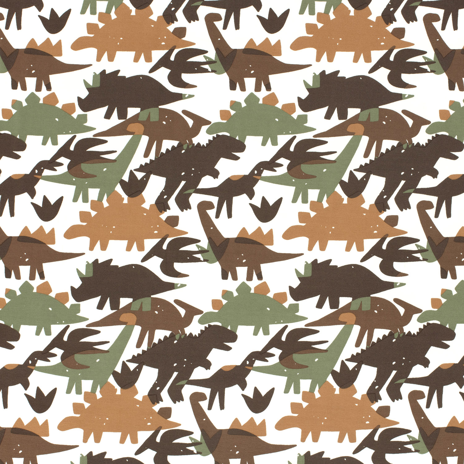 Úplet smet. bílý Dino hnědozelený