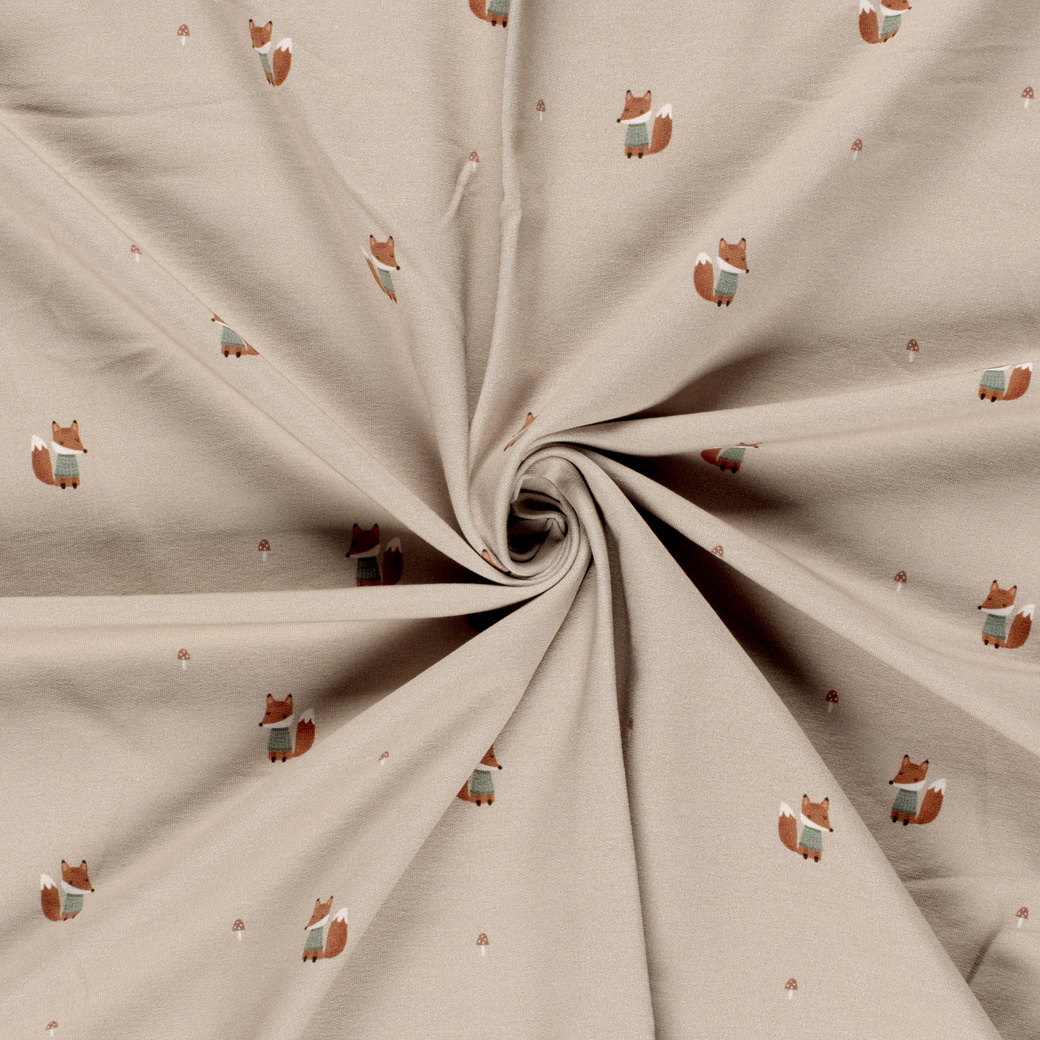 Teplákovina Lištičky GOTS Organic