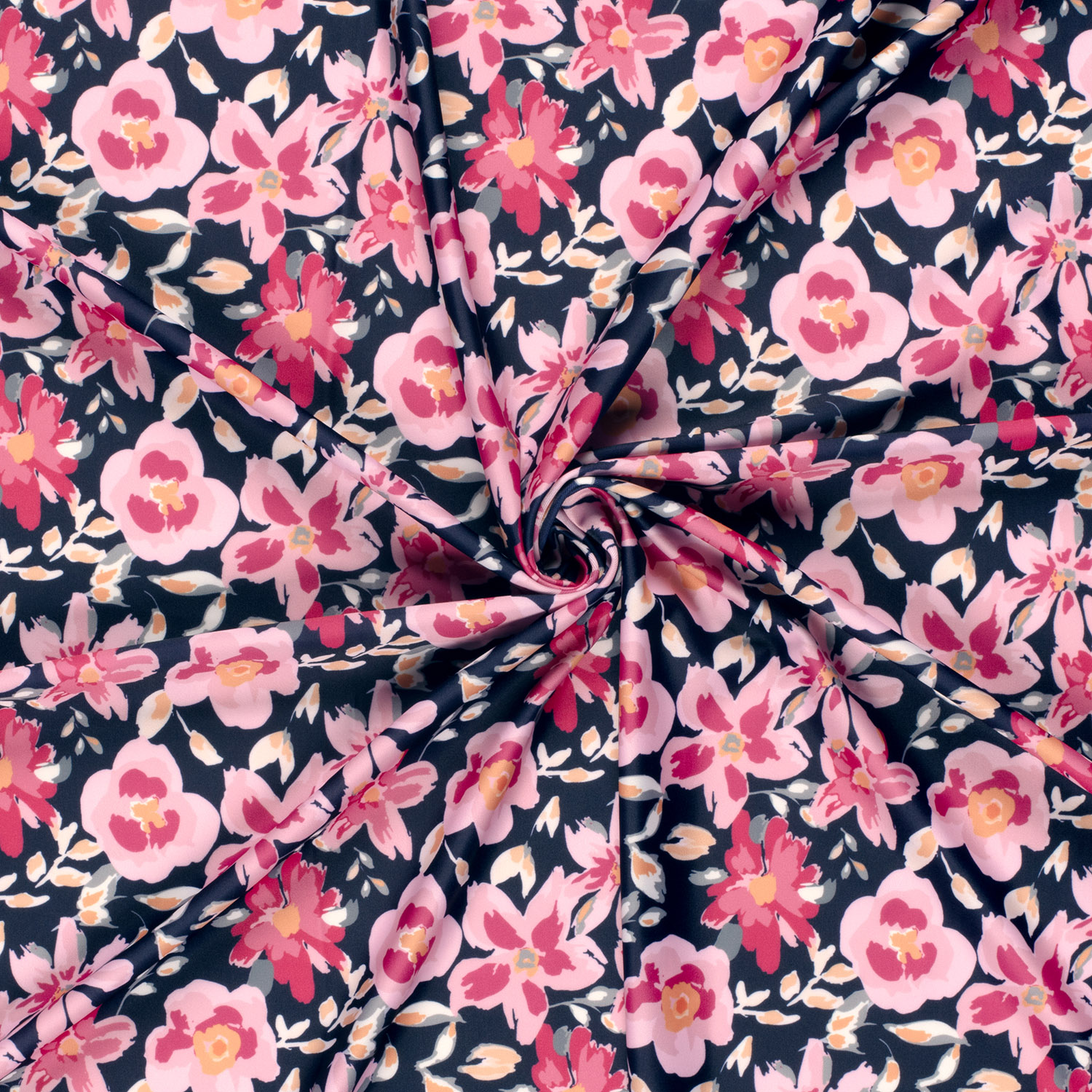 Plavkovina Růžové květy na modré UV Protection