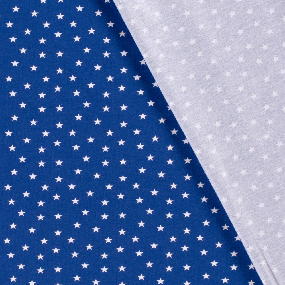 Úplet královský modrý Hvězdičky bílé