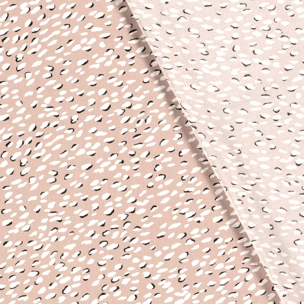 Bambusové plátno růžové Flíčky