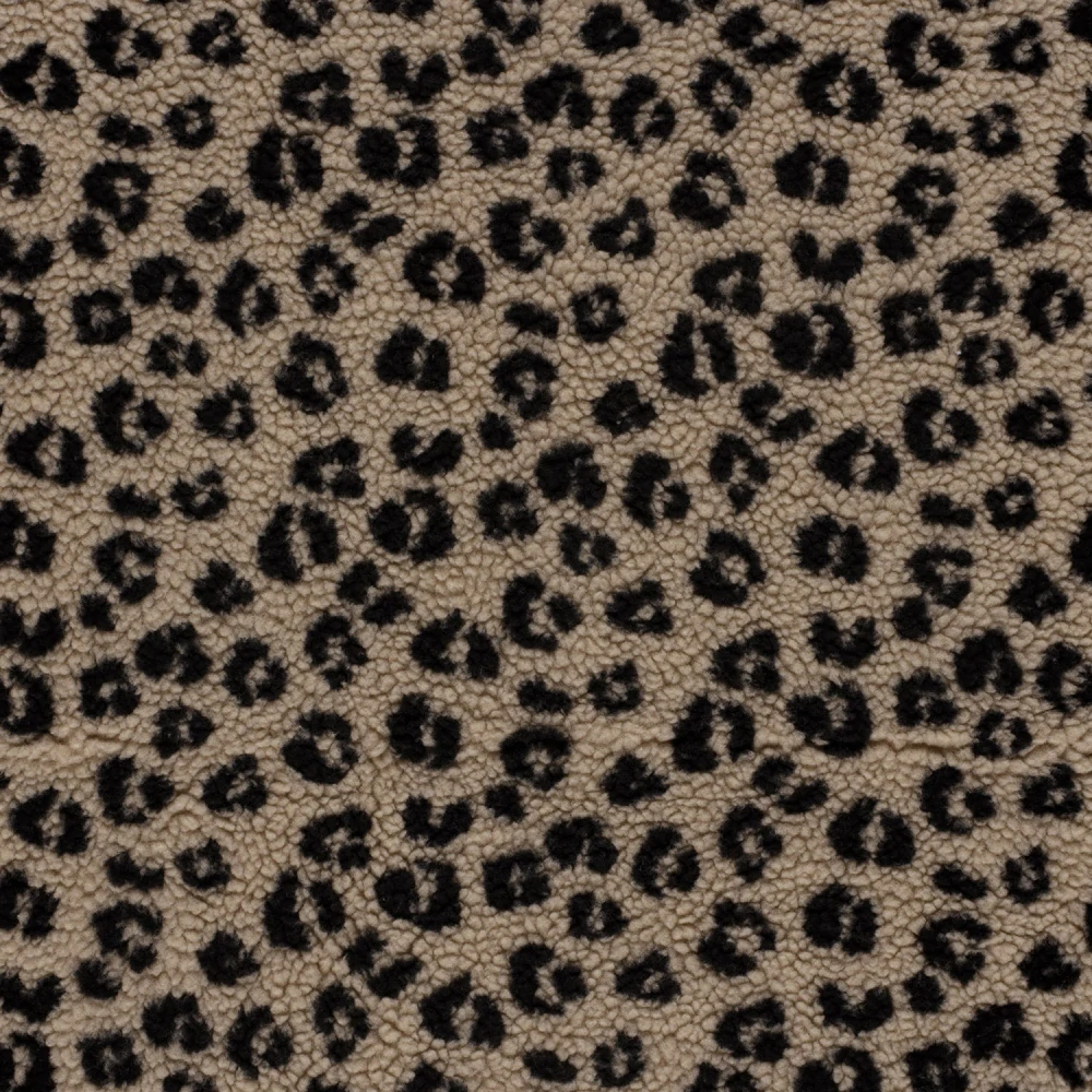 Beránek béžový Leopard silný nepružný 350g/m2