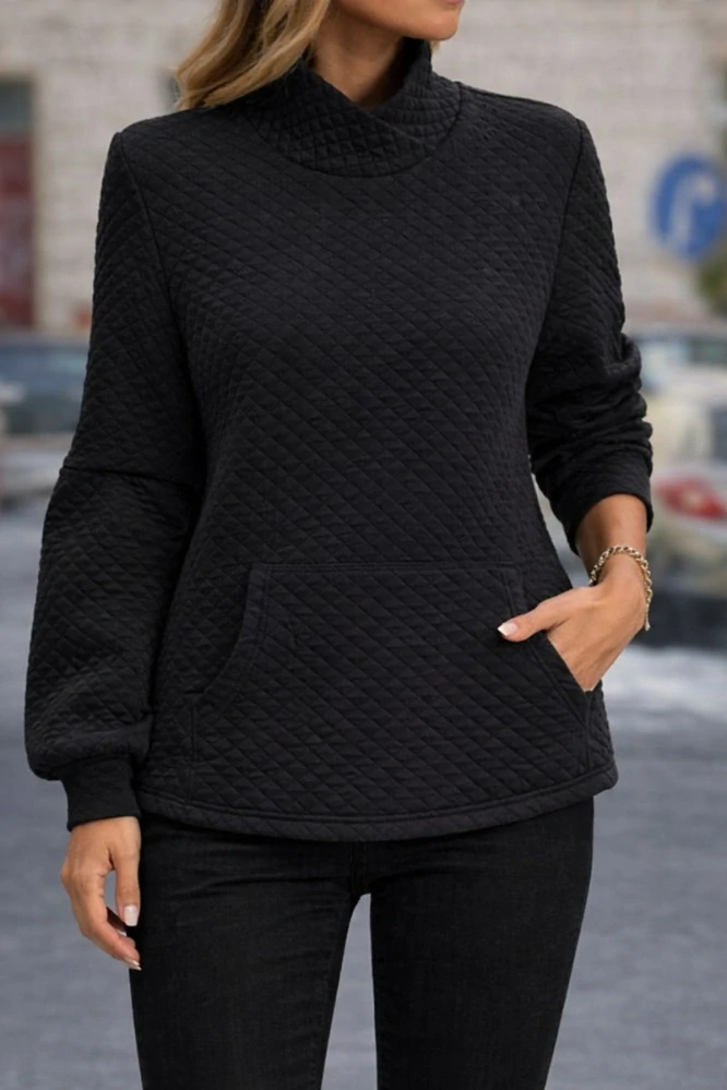 Teplákovina prošívaná černá