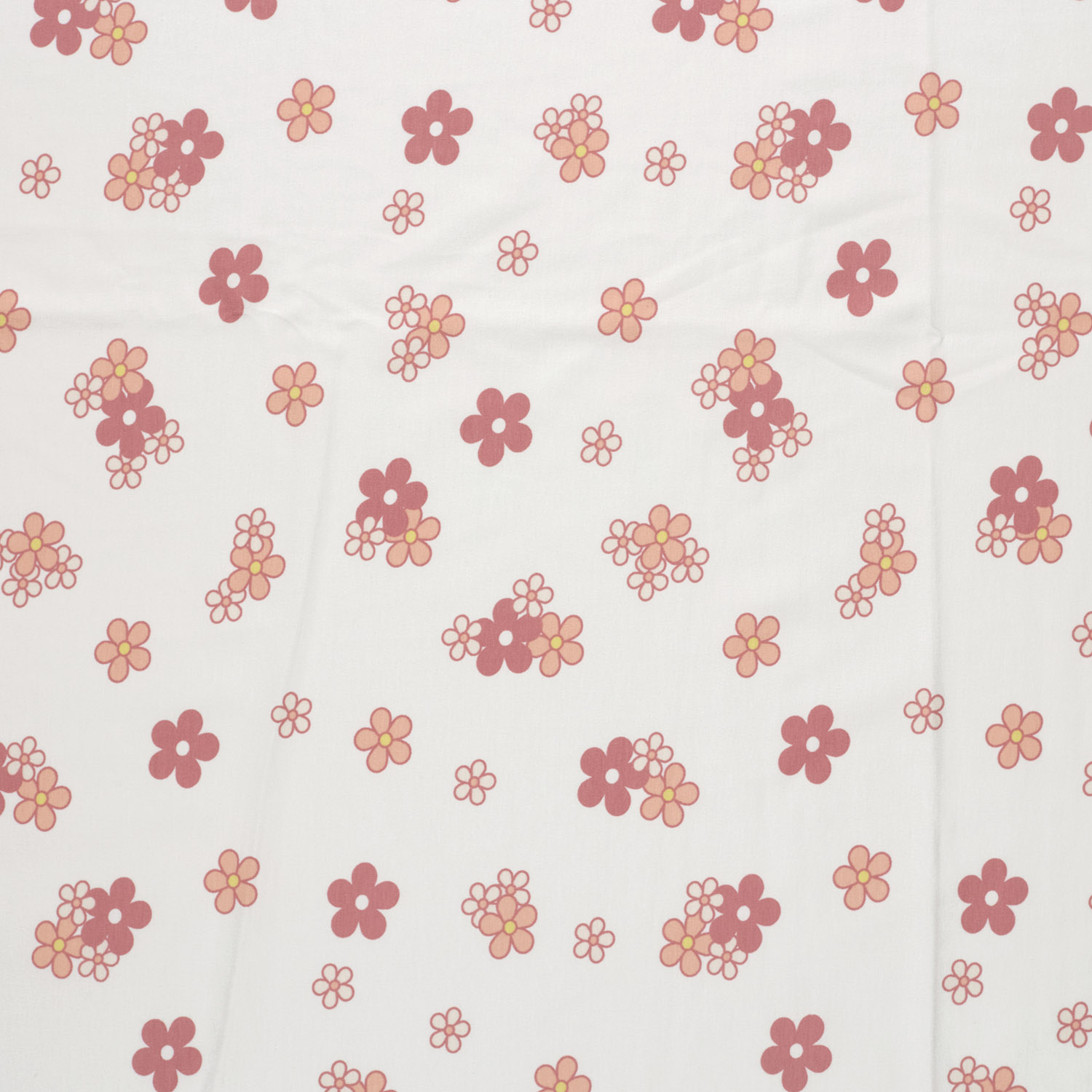 Úplet Retro růžové kytičky