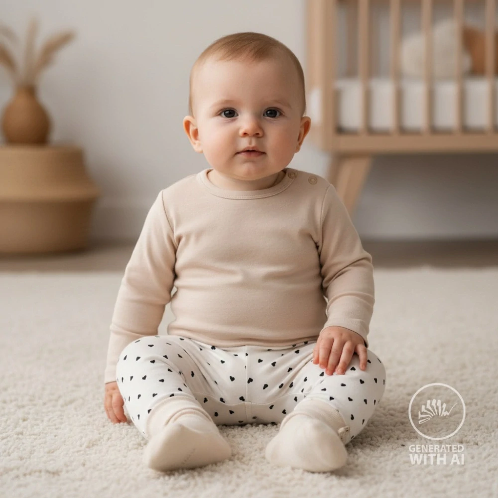 Úplet žebrovaný Černá srdíčka