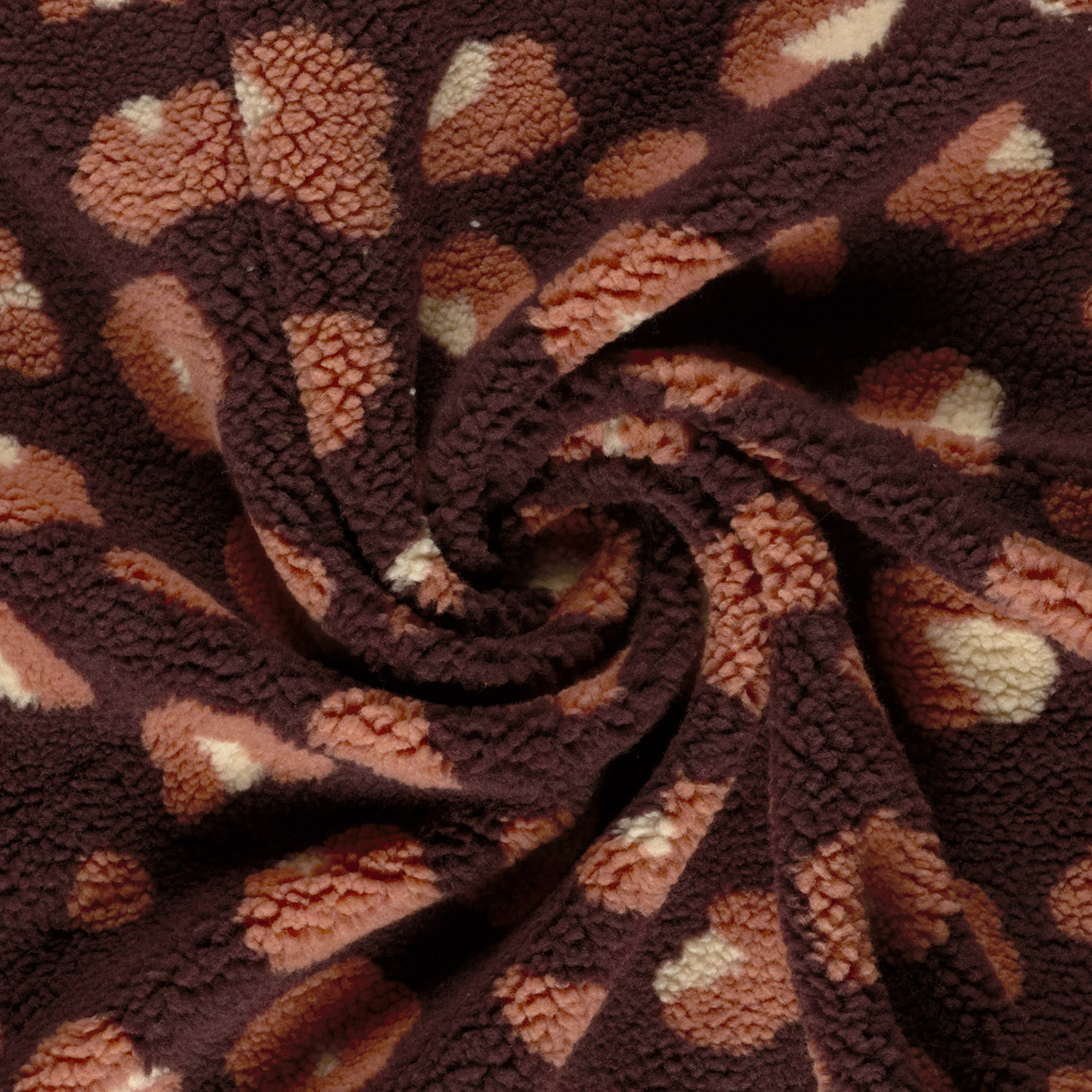 Beránek teddy Leopard silný nepružný 350g/m2