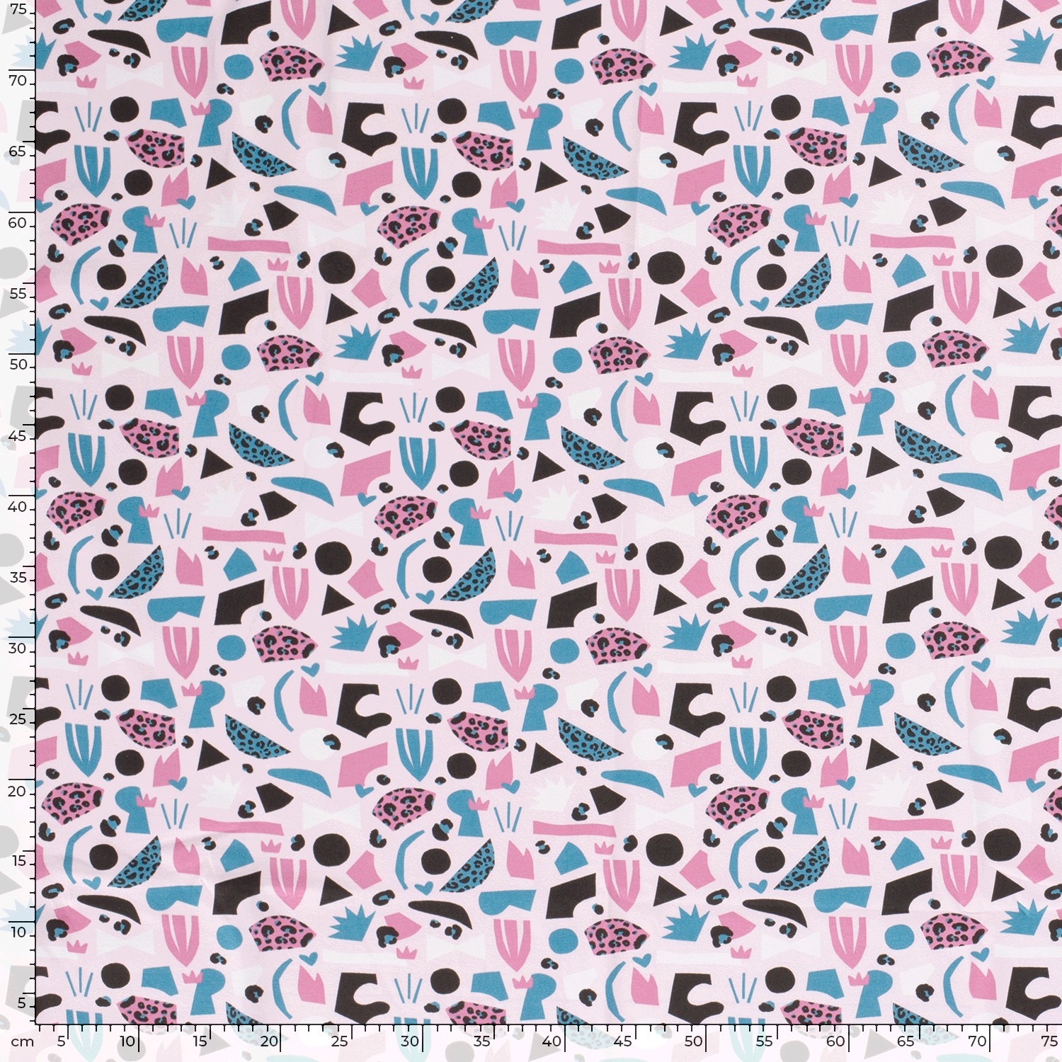 Úplet růžový Barevné tvary