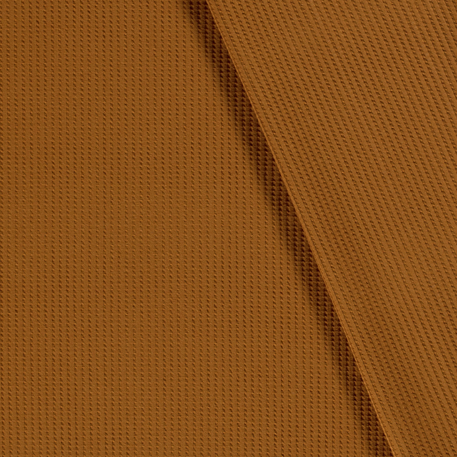 Úplet s vaflovou vazbou koňakový