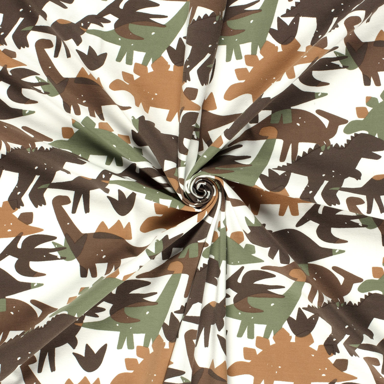 Úplet smet. bílý Dino hnědozelený