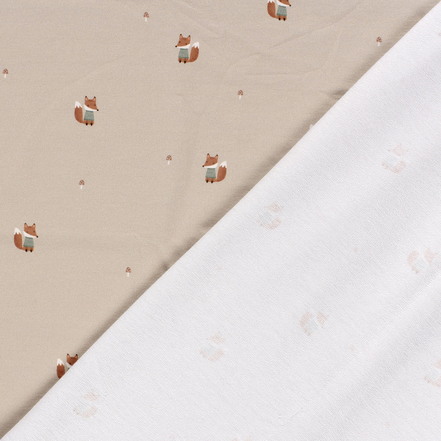 Teplákovina Lištičky GOTS Organic