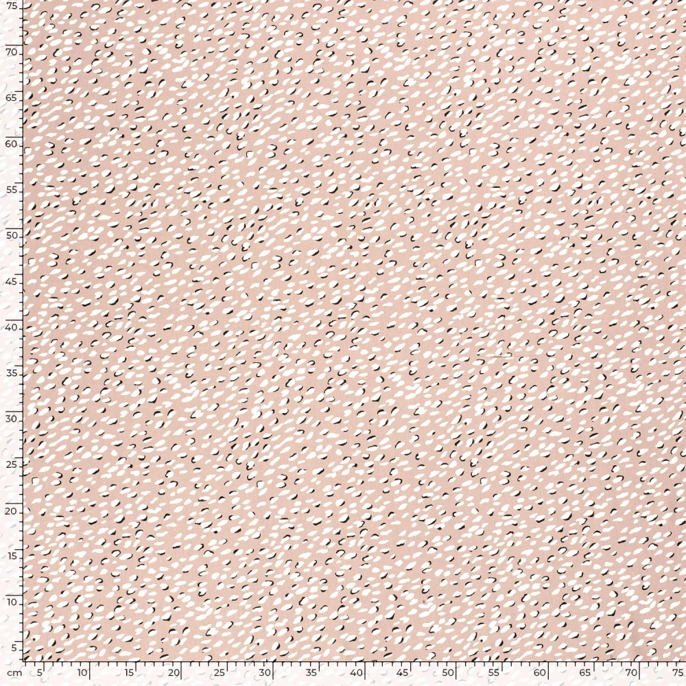 Bambusové plátno růžové Flíčky