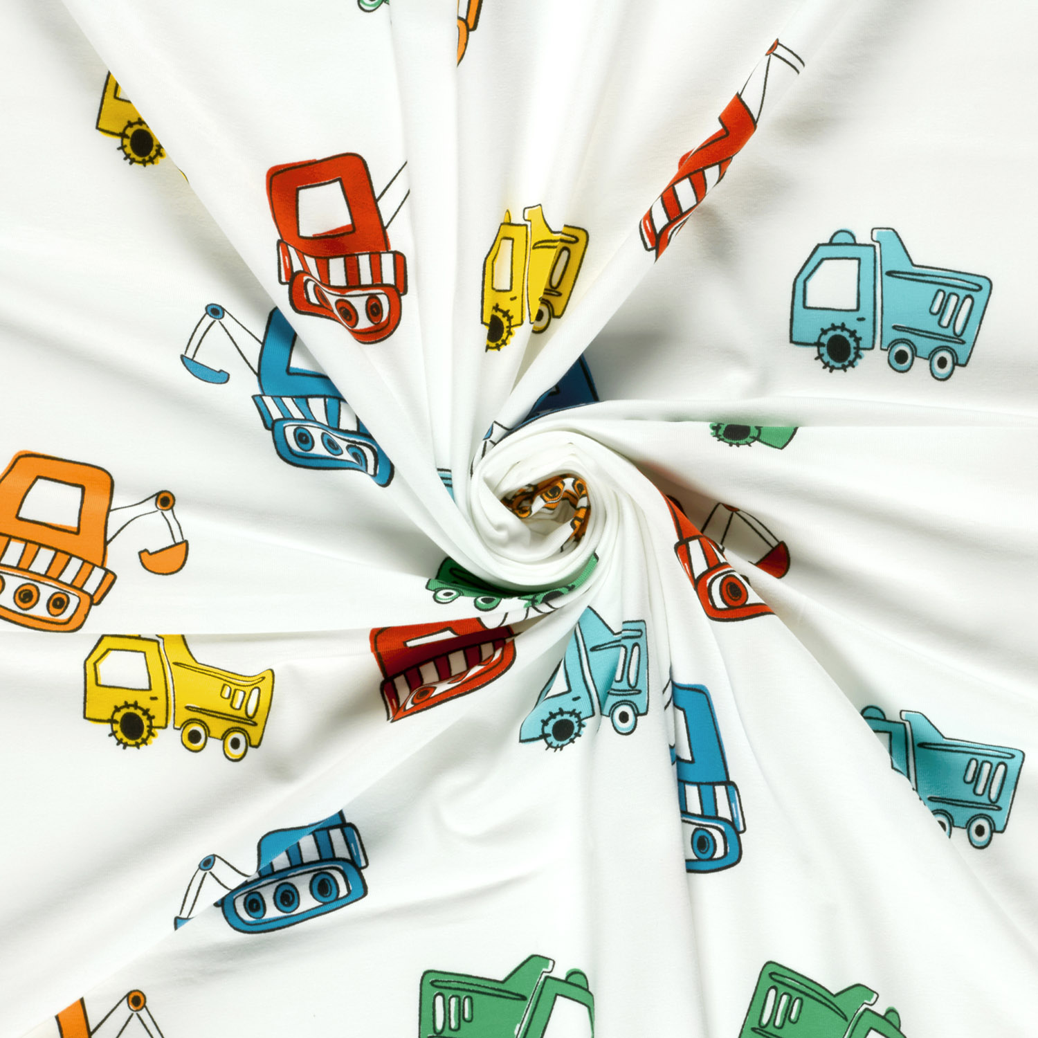 Úplet Barevné stavební stroje Auta