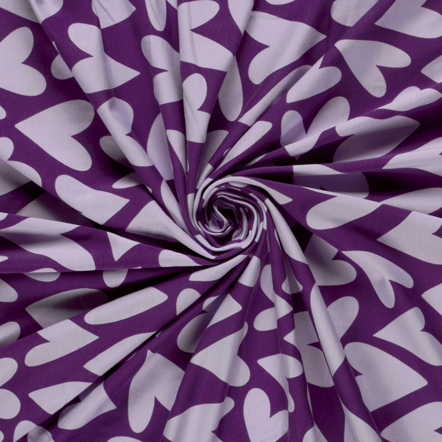 Úplet fialový Fialová srdce