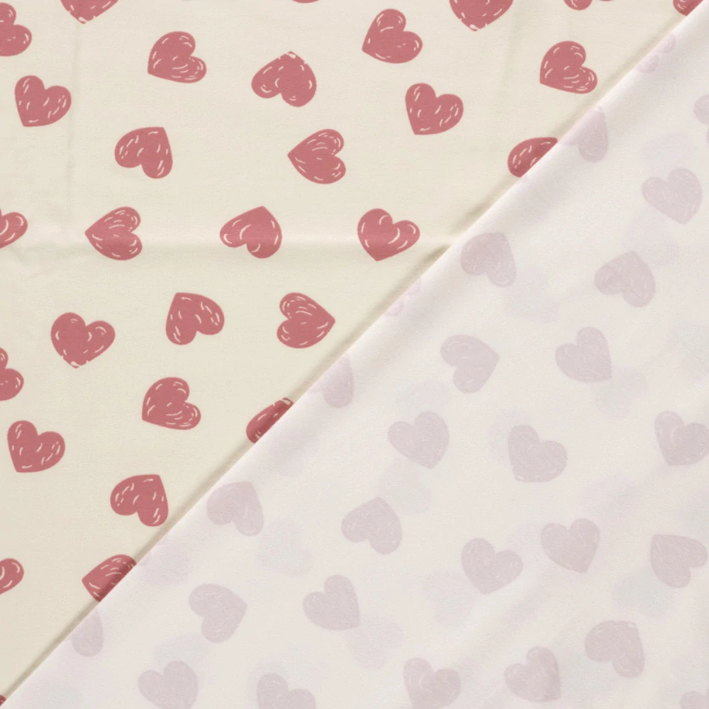 Úplet růžový Srdíčka 