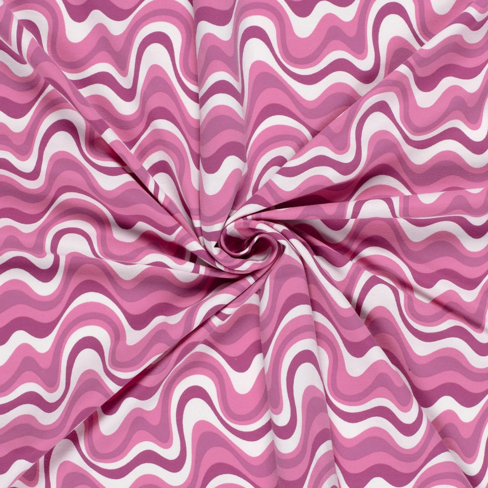 Úplet růžověbílé Vlny