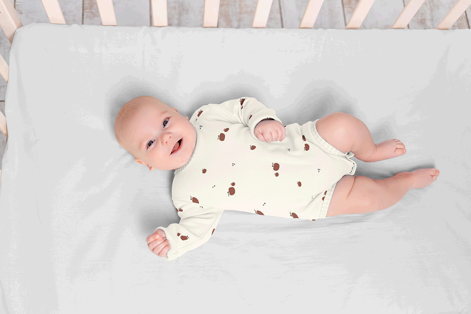 Úplet smet. bílý Jablíčka