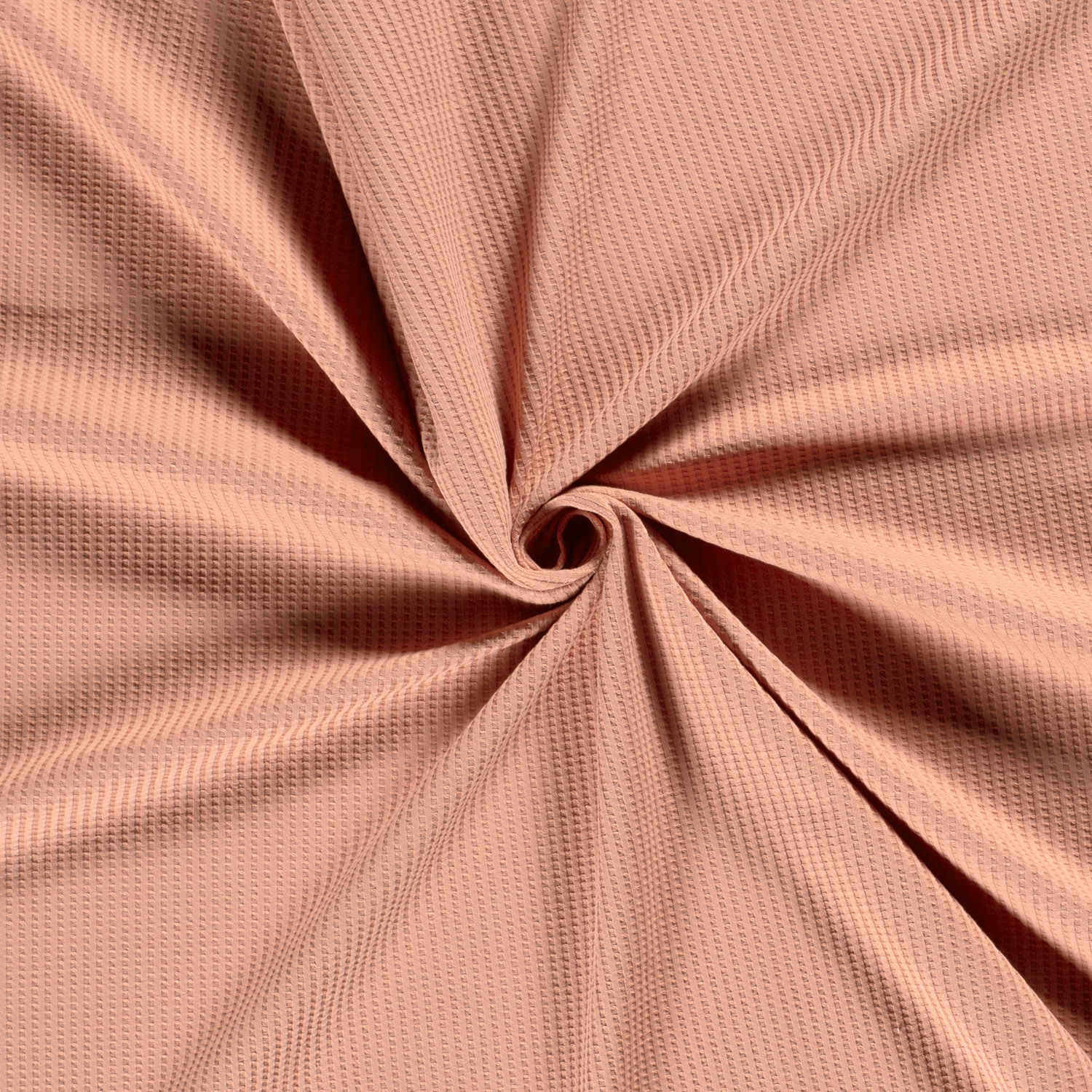 Úplet s vaflovou vazbou lososový