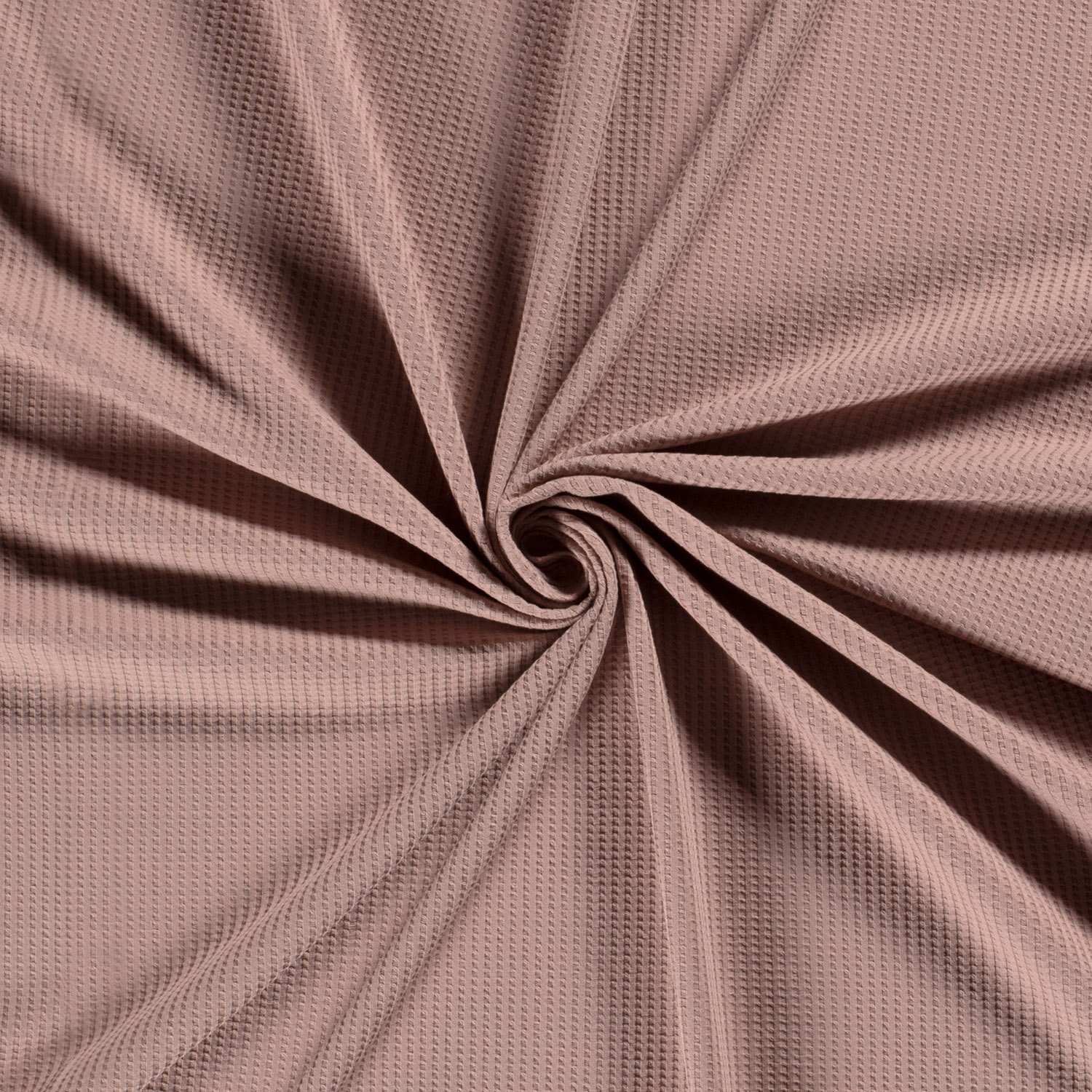 Úplet s vaflovou vazbou starorůžová