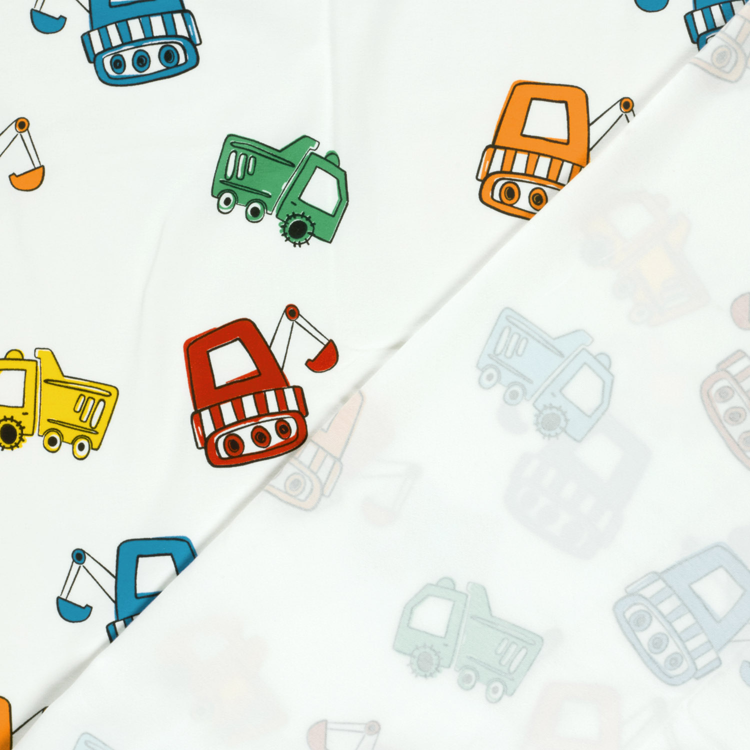 Úplet Barevné stavební stroje Auta