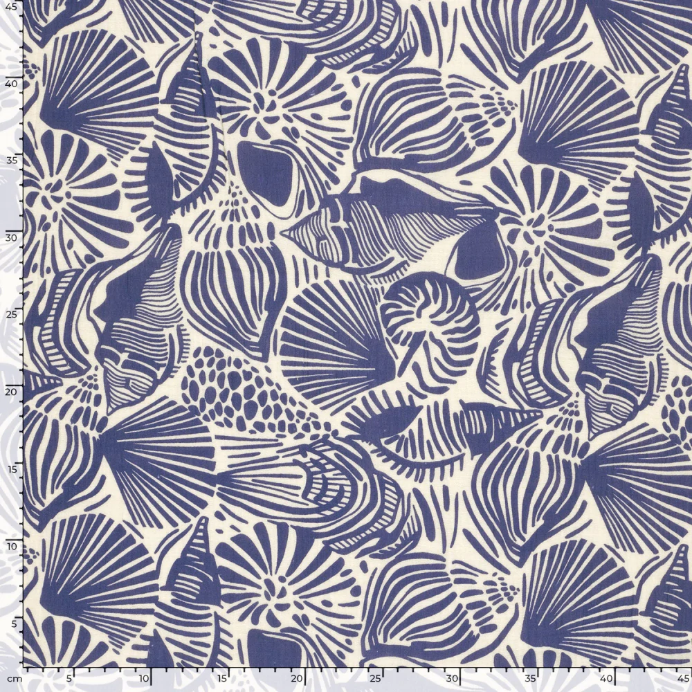 Dvojitá gázovina modrá Mořské lastury