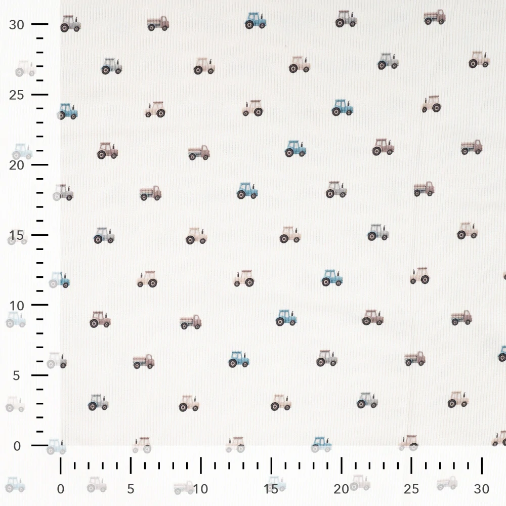 Úplet žebrovaný Mini autíčka