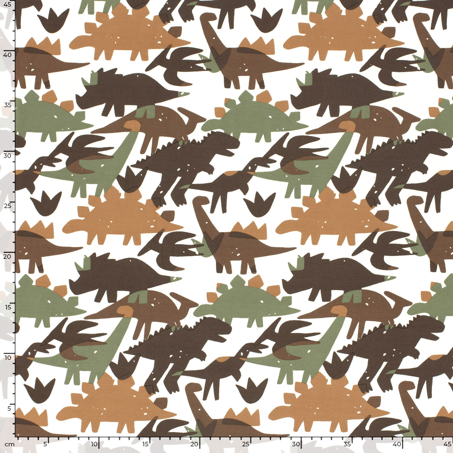 Úplet smet. bílý Dino hnědozelený