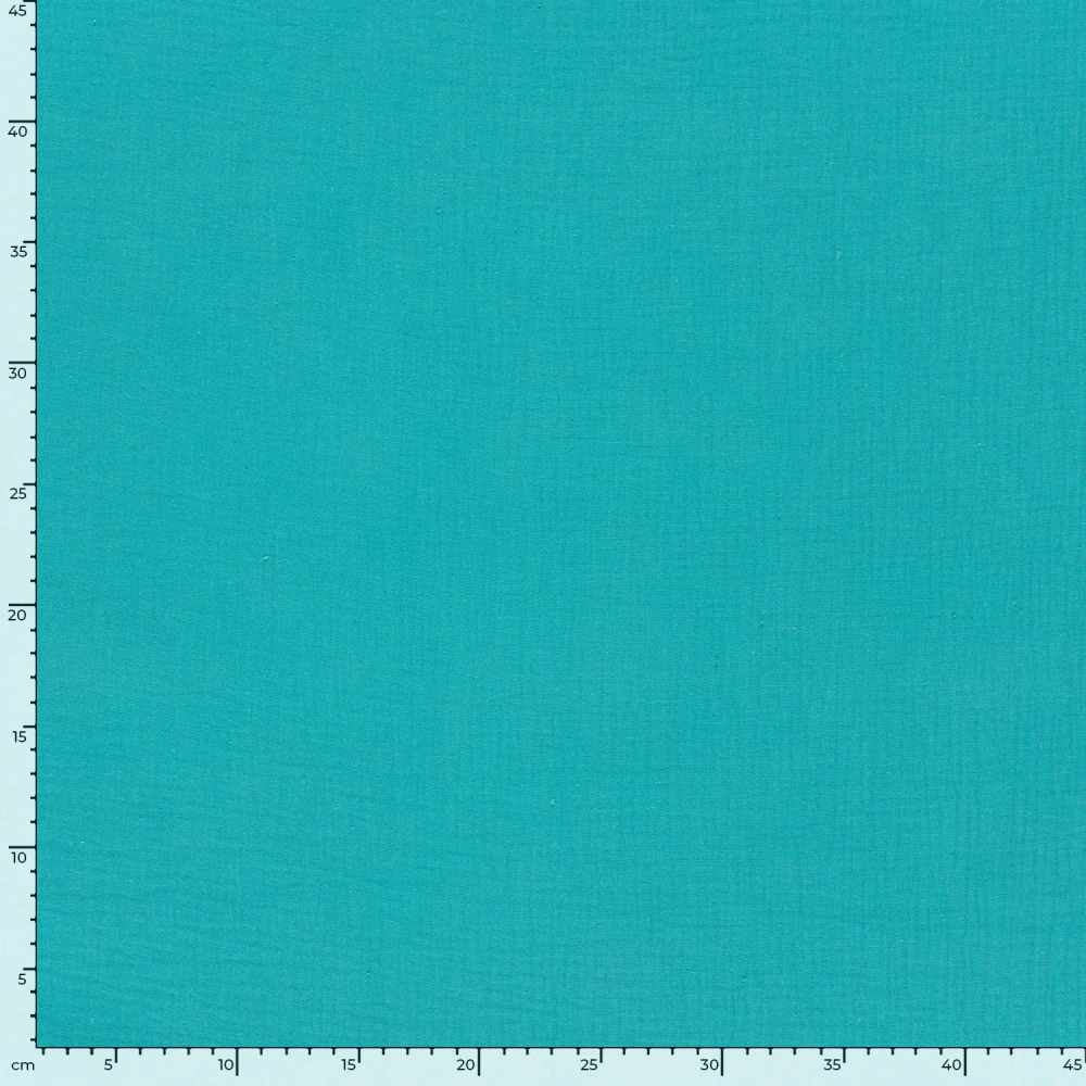 Dvojitá gázovina modrozelená