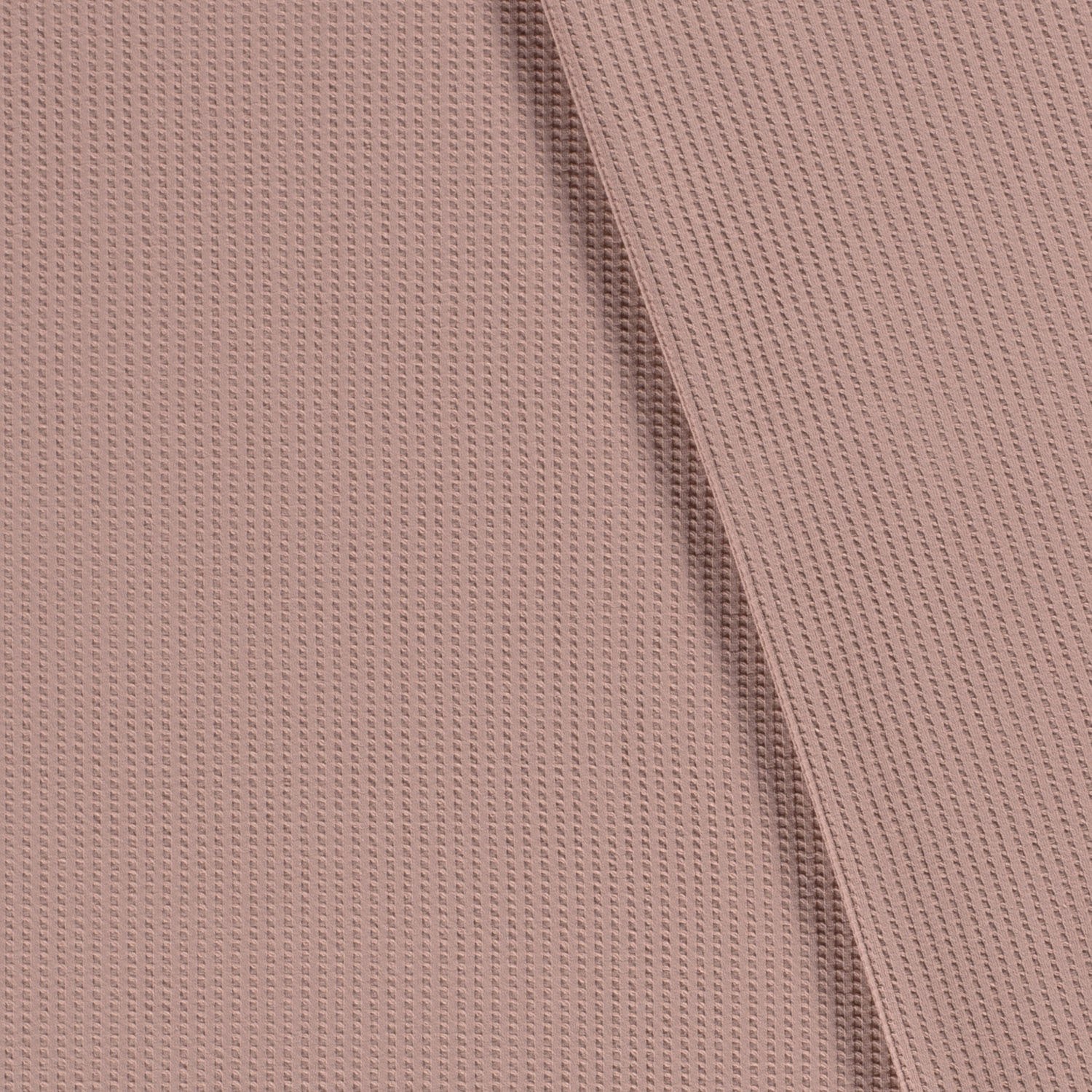 Úplet s vaflovou vazbou starorůžová